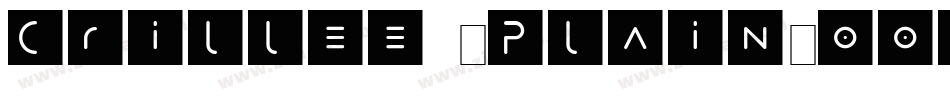 Crillee (Plain)001.001字体转换